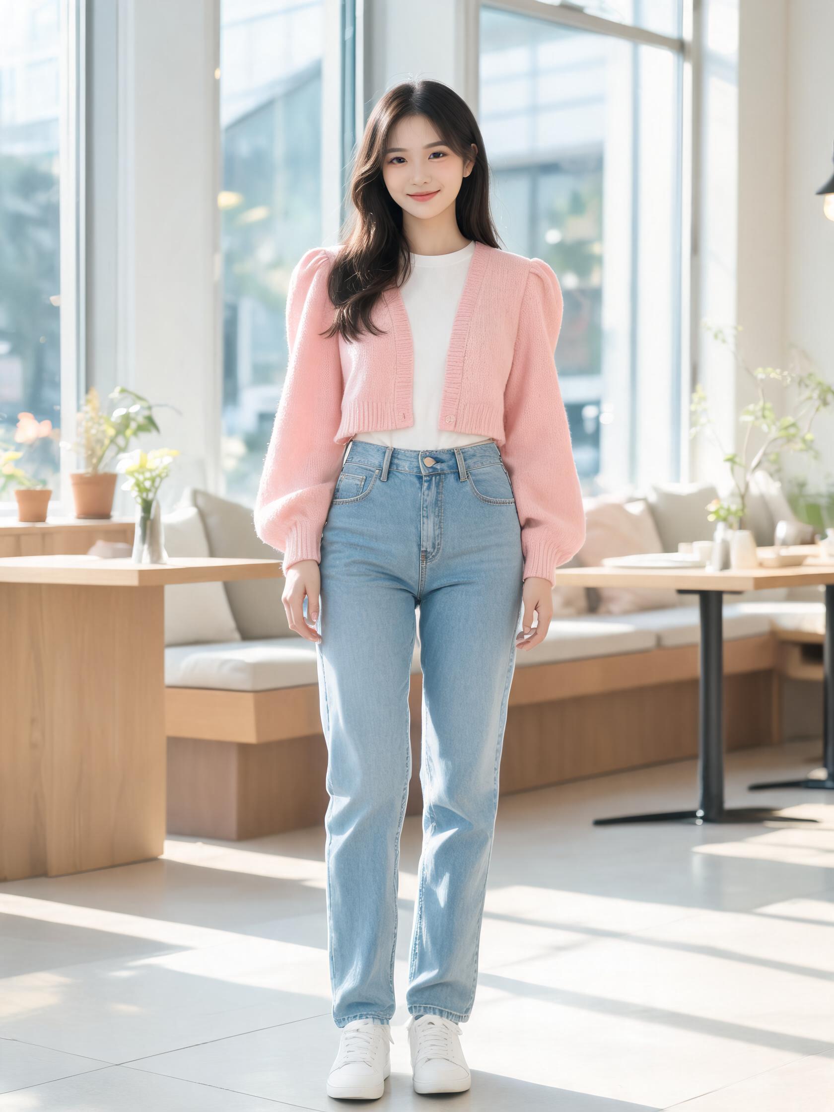 Premium knitwear product showcase